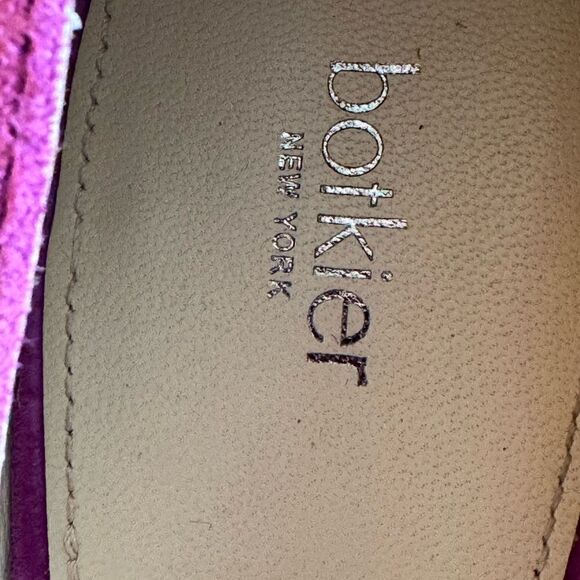 Botkier shoes Womens Sz 10 M high heels Leather suede Marci Raspberry Fizz Pump - Picture 10 of 14
